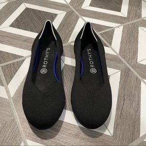 Rothy’s black round toe flats